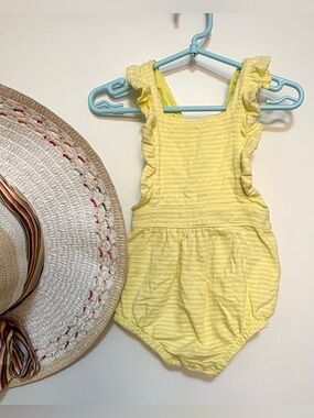 Cat & Jack Yellow Striped One Piece